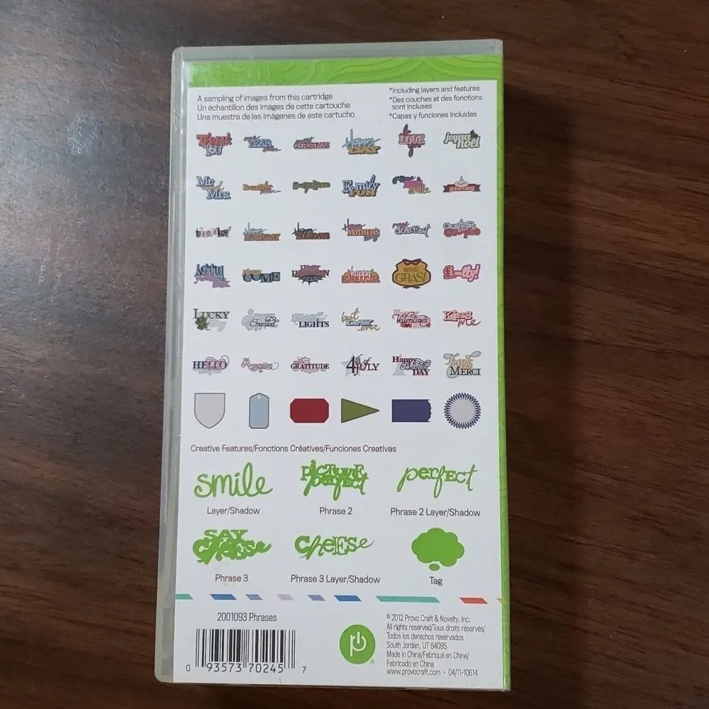 NEW‎ PHRASES Cricut - LAYER, PHRASE 2, PHRASE 2 LAYER/SHADOW, PHRASE 3, TAG